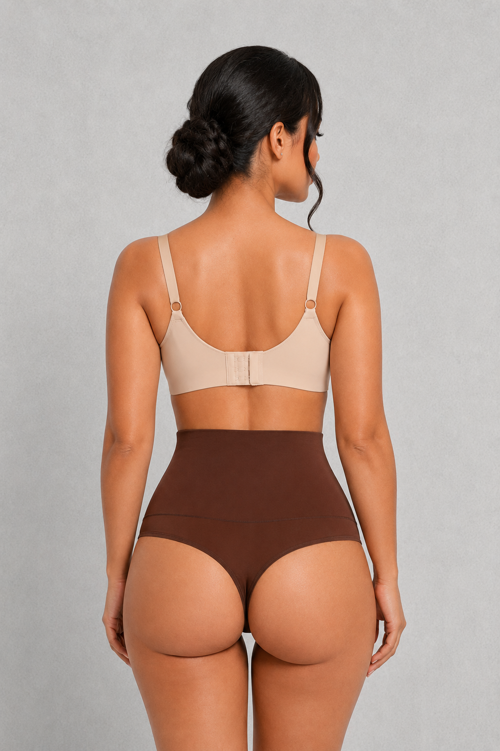 SculpStore Tummy Control Shaping Thong Shorts | Invisible Mid-Waist Briefs