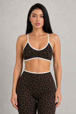 Sculp Wild Sculpt Leopard Sports Bra