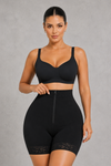 Sculp Zip Front High Waist Shaping Shorts - Firm Tummy Control & Butt Lift