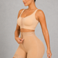 Sculp Zip Front High Waist Shaping Shorts - Firm Tummy Control & Butt Lift