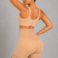 Sculp Zip Front High Waist Shaping Shorts - Firm Tummy Control & Butt Lift