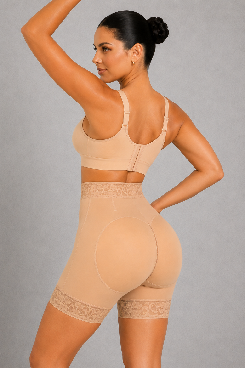 Sculp Zip Front High Waist Shaping Shorts - Firm Tummy Control & Butt Lift