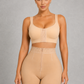 Sculp Zip Front High Waist Shaping Shorts - Firm Tummy Control & Butt Lift