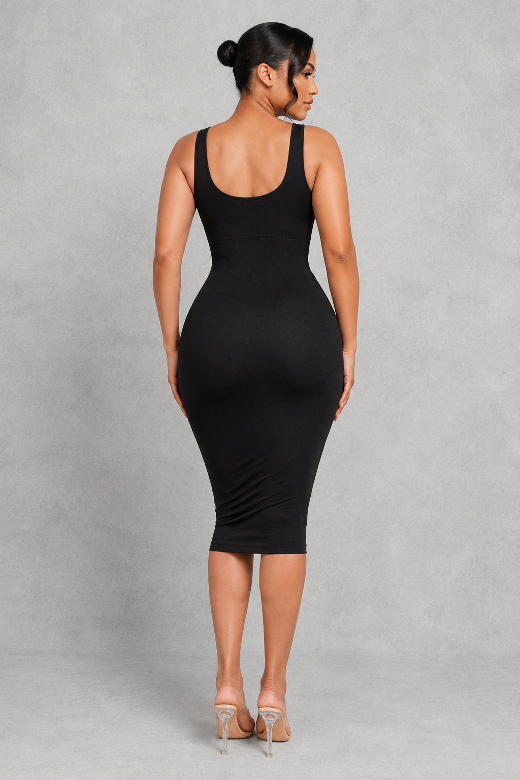 Sculp Backless Shaping Bodycon Dress - Tummy Control with Built-In Bra