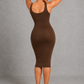 Sculp Backless Shaping Bodycon Dress - Tummy Control with Built-In Bra