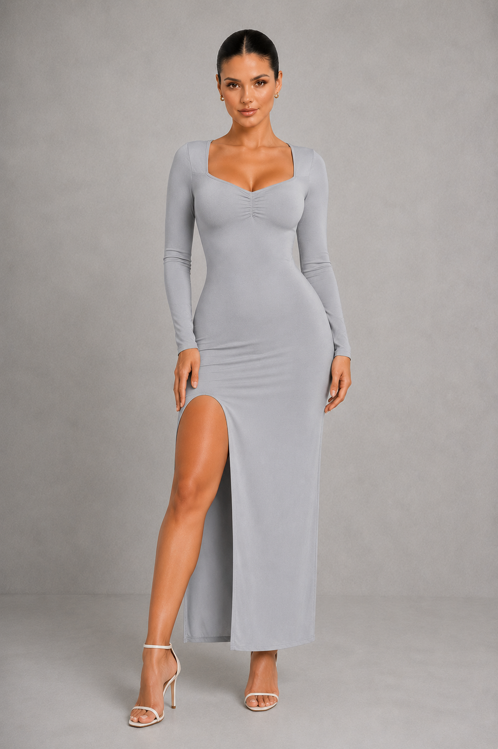 Sculp Seamless Shaping Slit Maxi Dress -  Tummy Control