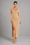 Sculp Seamless Shaping Slit Maxi Dress -  Tummy Control
