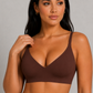 Sculp Seamless V-Neck Comfort Bra - Wireless Everyday Support Bra