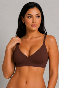 Sculp Seamless V-Neck Comfort Bra - Wireless Everyday Support Bra