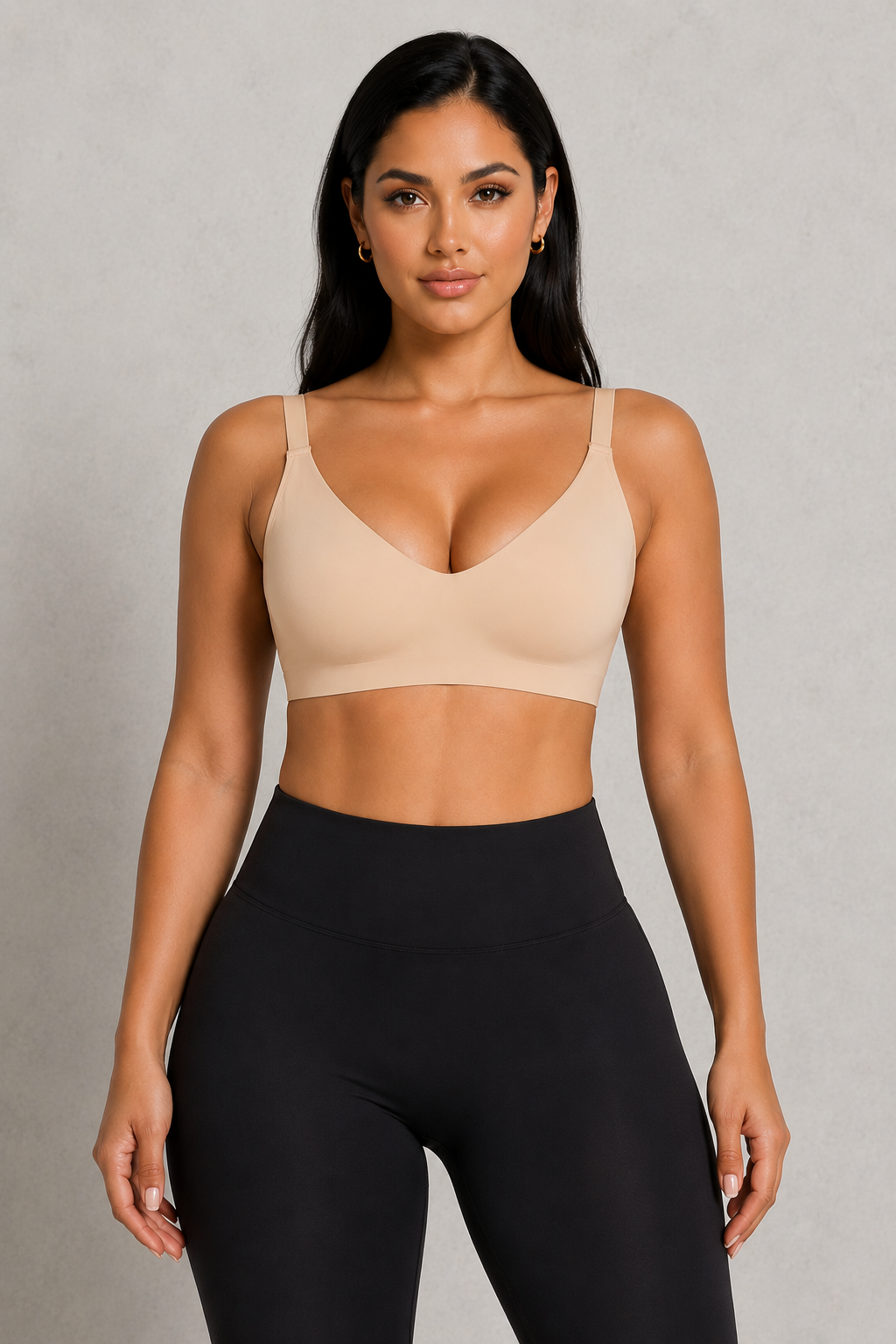 Sculp Seamless V-Neck Comfort Bra - Wireless Everyday Support Bra