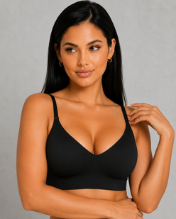 Sculp Seamless V-Neck Comfort Bra - Wireless Everyday Support Bra