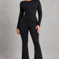 Sculp Split Hem Flare Pants - High-Waist Tummy Control Leggings