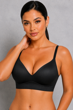 Sculp Wireless Push-Up T-Shirt Bra - Seamless Demi Cup Everyday Bra
