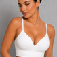 Sculp Wireless T-Shirt Bra - Seamless Deep V Demi Cup Bra