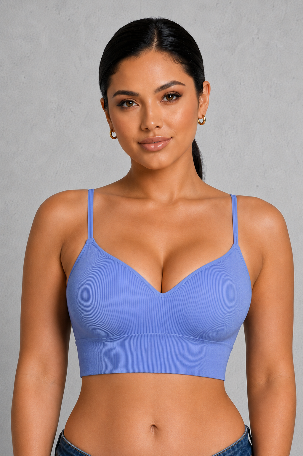 Sculp Wireless T-Shirt Bra - Seamless Deep V Demi Cup Bra