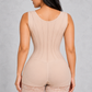 Sculp open bust steel-boned faja in nude