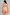 Sculp open bust thong bodysuit in nude, back view with thong back