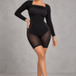 Built-in shaping bodysuit with mesh shorts inside the Sculp 2-in-1 maxi dress