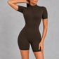 Sculp Zip-Up Short Sleeve Unitard – image 7