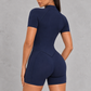 Sculp Zip-Up Short Sleeve Unitard – image 6