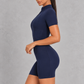 Sculp Zip-Up Short Sleeve Unitard – image 2