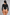 Sculp long sleeve zip-front thong bodysuit in black, back view with thong back