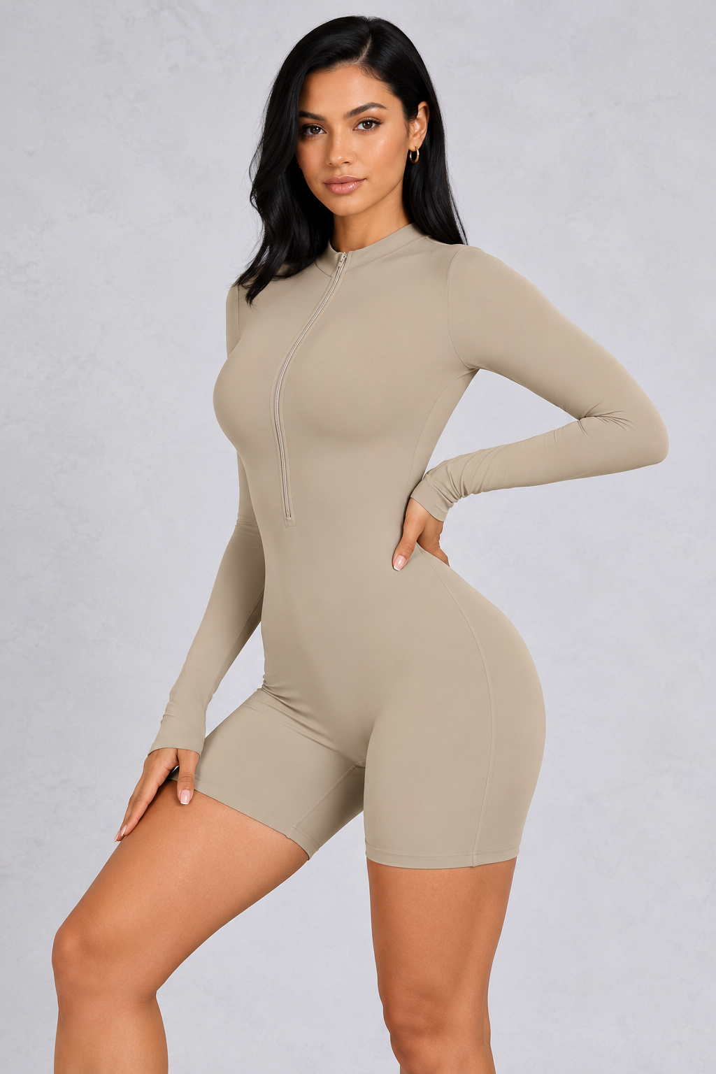 Sculp Seamless Mock Neck Shaping Bodysuit - Built-In Bra Tummy Control