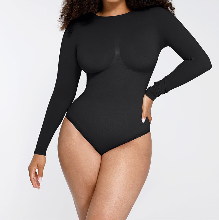 Sculp™ Long Sleeve Sculpt Bodysuit | Seamless Tummy Control Thong