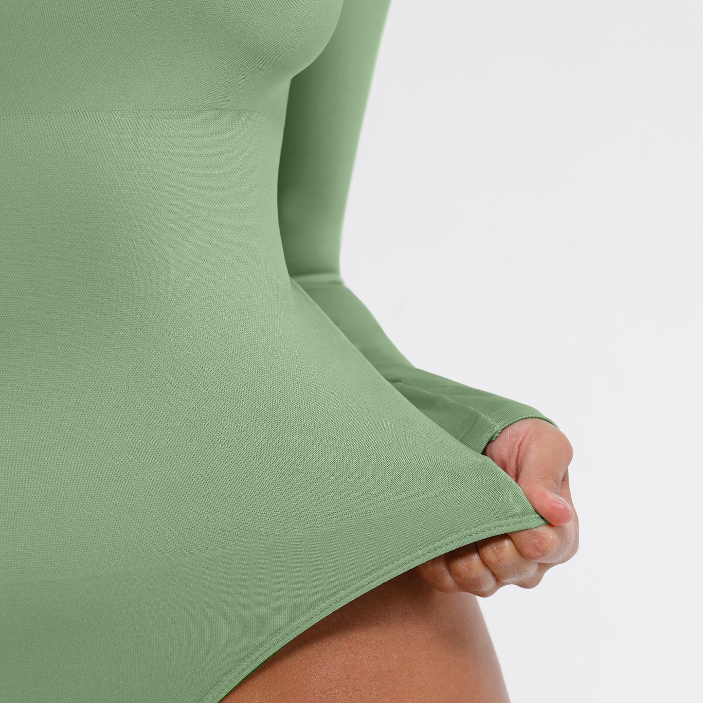 Sculp™ Square Neck Long Sleeve Sculpting Bodysuit