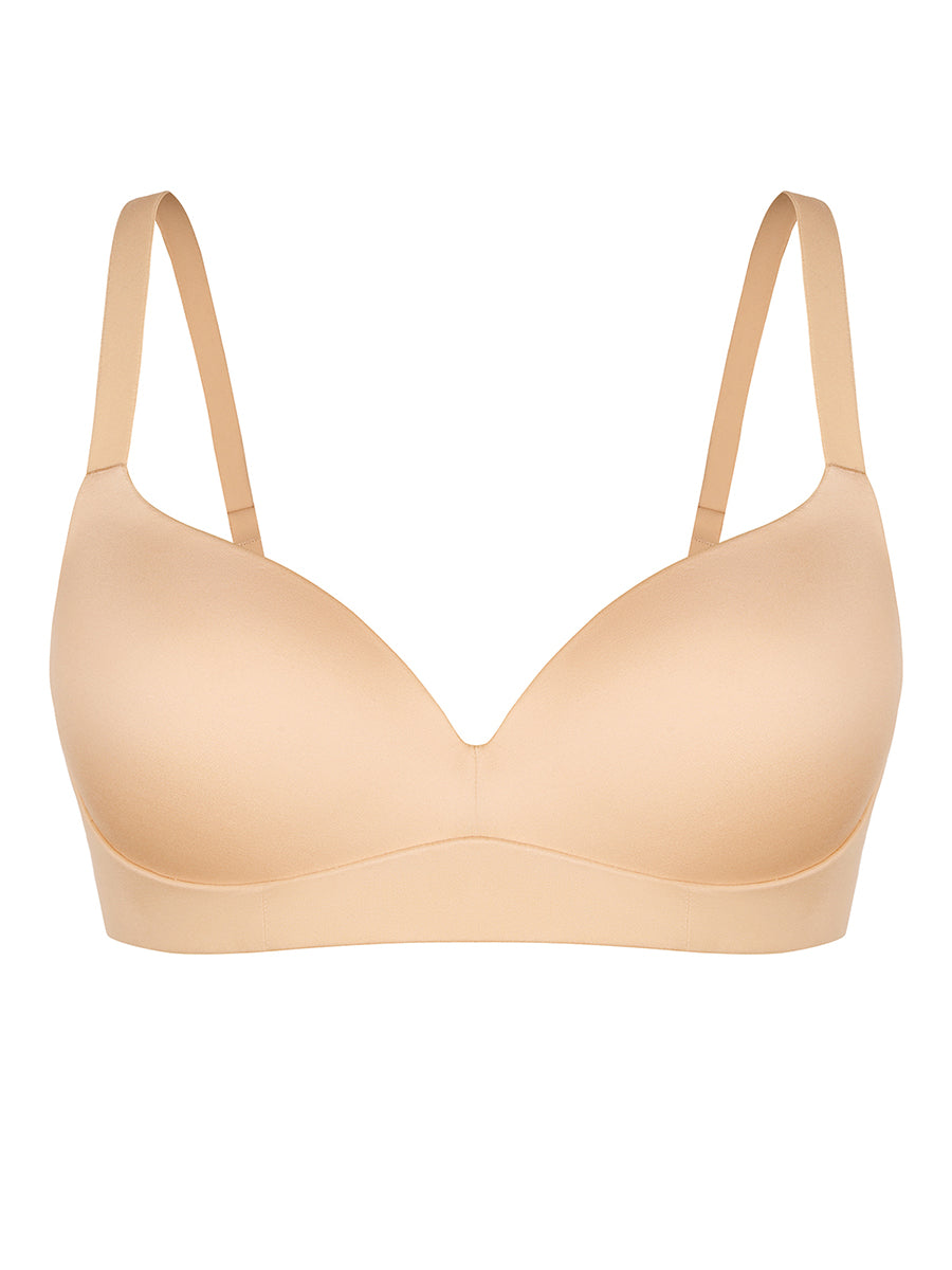 Sculp Wireless Push-Up T-Shirt Bra - Seamless Demi Cup Everyday Bra