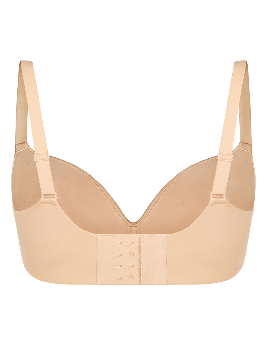 Sculp Wireless Push-Up T-Shirt Bra - Seamless Demi Cup Everyday Bra