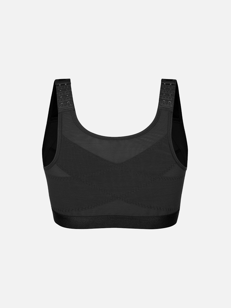 SculpStore Compression Bra - Post Surgery Front Closure Wireless Recovery Bra