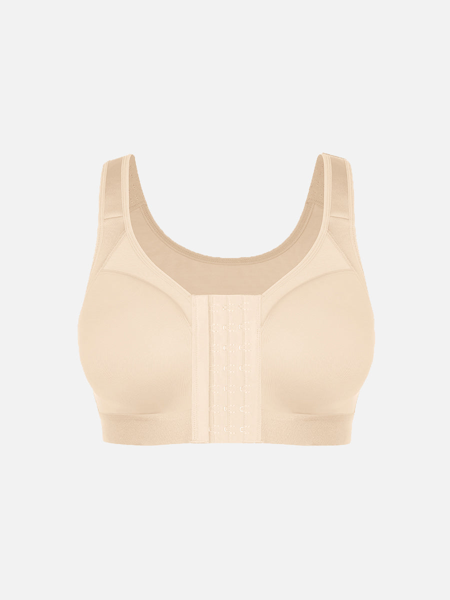 SculpStore Compression Bra - Post Surgery Front Closure Wireless Recovery Bra