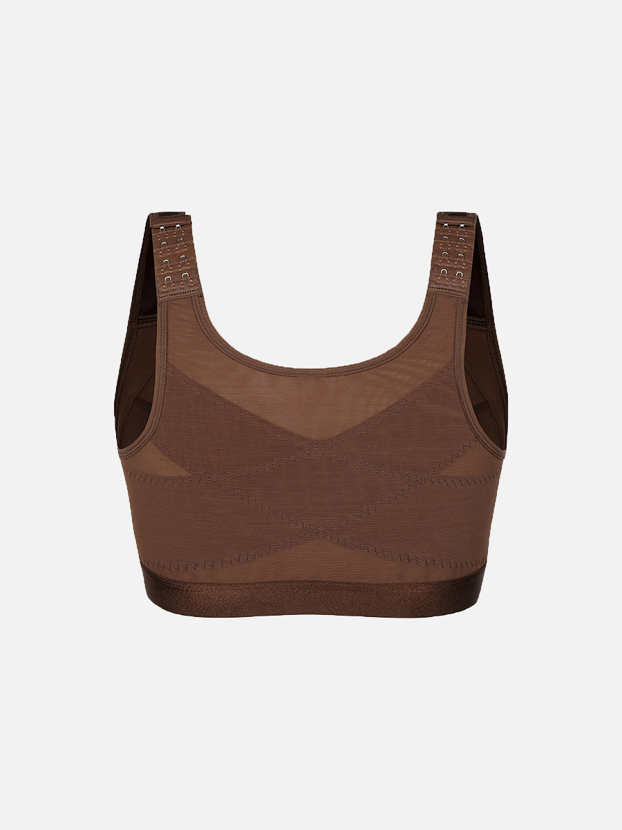 SculpStore Compression Bra - Post Surgery Front Closure Wireless Recovery Bra