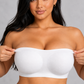 Sculp Moulded Strapless Bandeau Bra in White – front detail