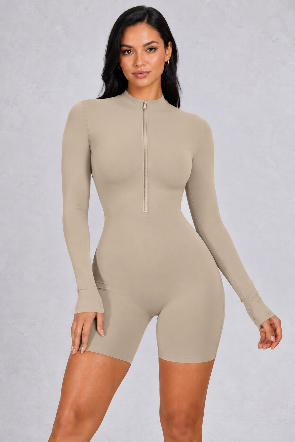 Sculp Seamless Mock Neck Shaping Bodysuit - Built-In Bra Tummy Control