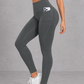 Sculp butt lift gym leggings in gray, front view