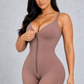 Sculp Colombian faja in mocha, showing the easy front zip closure
