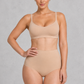 Sculp seamless high waisted briefs in nude, front view