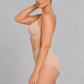 Sculp seamless high waisted briefs in nude, detail view