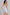 Sculp shapewear bodysuit in sky blue, back view showing the pull-down back for easy bathroom access