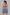 Sculp zip-front racerback gym romper in blue, detail view