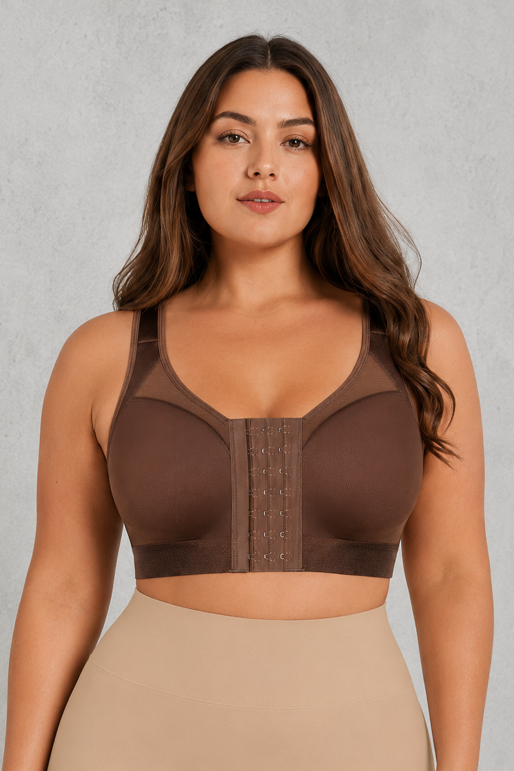 SculpStore Compression Bra - Post Surgery Front Closure Wireless Recovery Bra