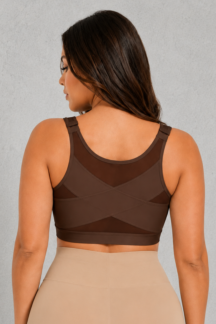 SculpStore Compression Bra - Post Surgery Front Closure Wireless Recovery Bra