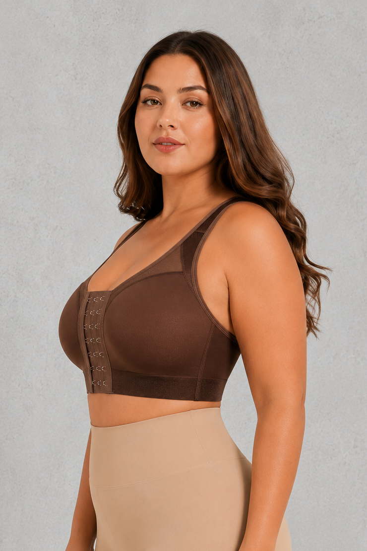 SculpStore Compression Bra - Post Surgery Front Closure Wireless Recovery Bra