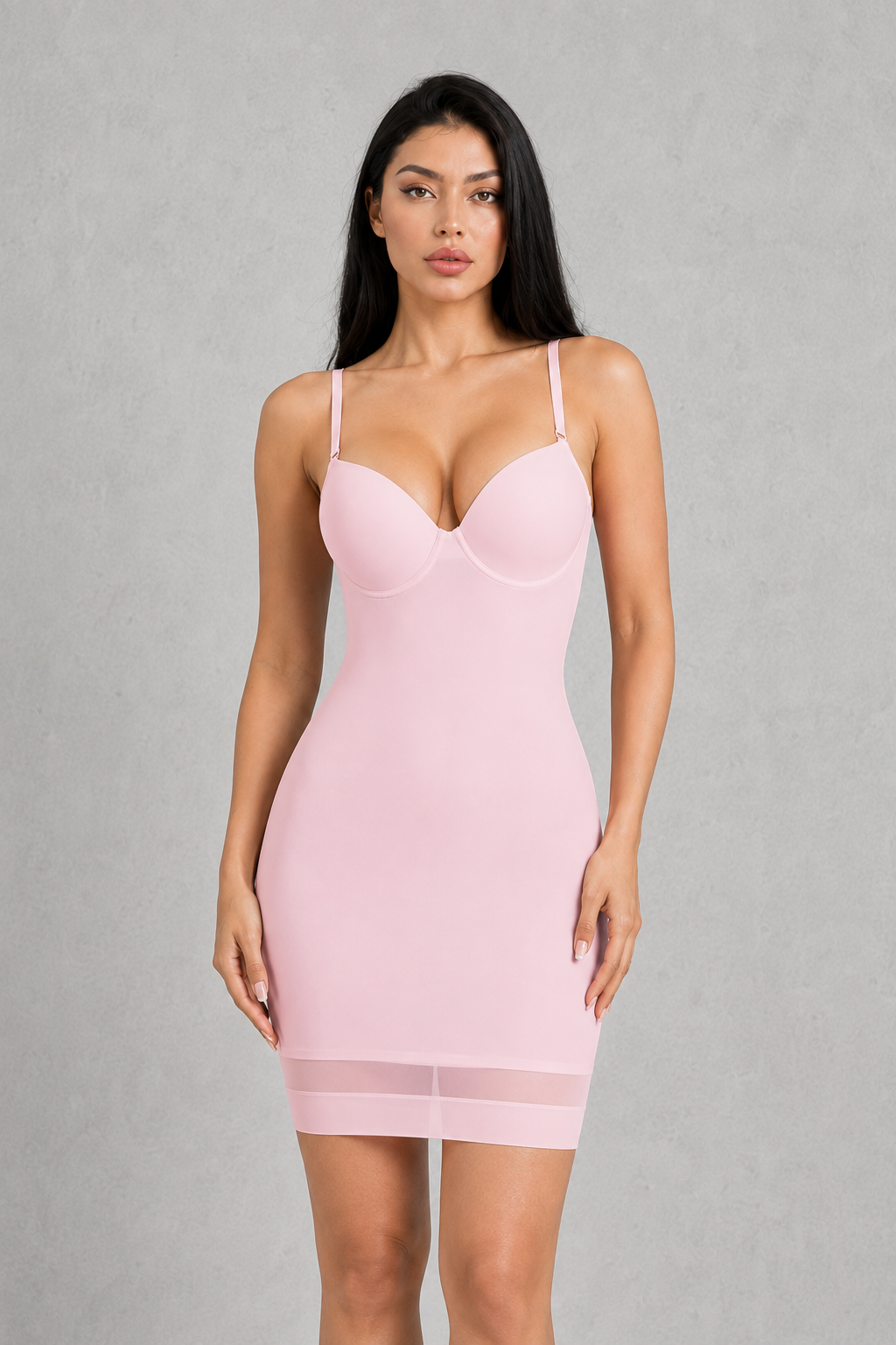 Sculp Strapless Sculpting Mesh Mini Slip Dress