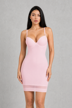 Sculp Strapless Sculpting Mesh Mini Slip Dress