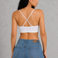 Sculp Padded Bra Top - Wireless Bralette with Built-In Cups