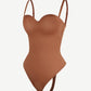 SculpStore Strapless Shapewear Bodysuit - Tummy Control Seamless Body Shaper with Detachable Straps