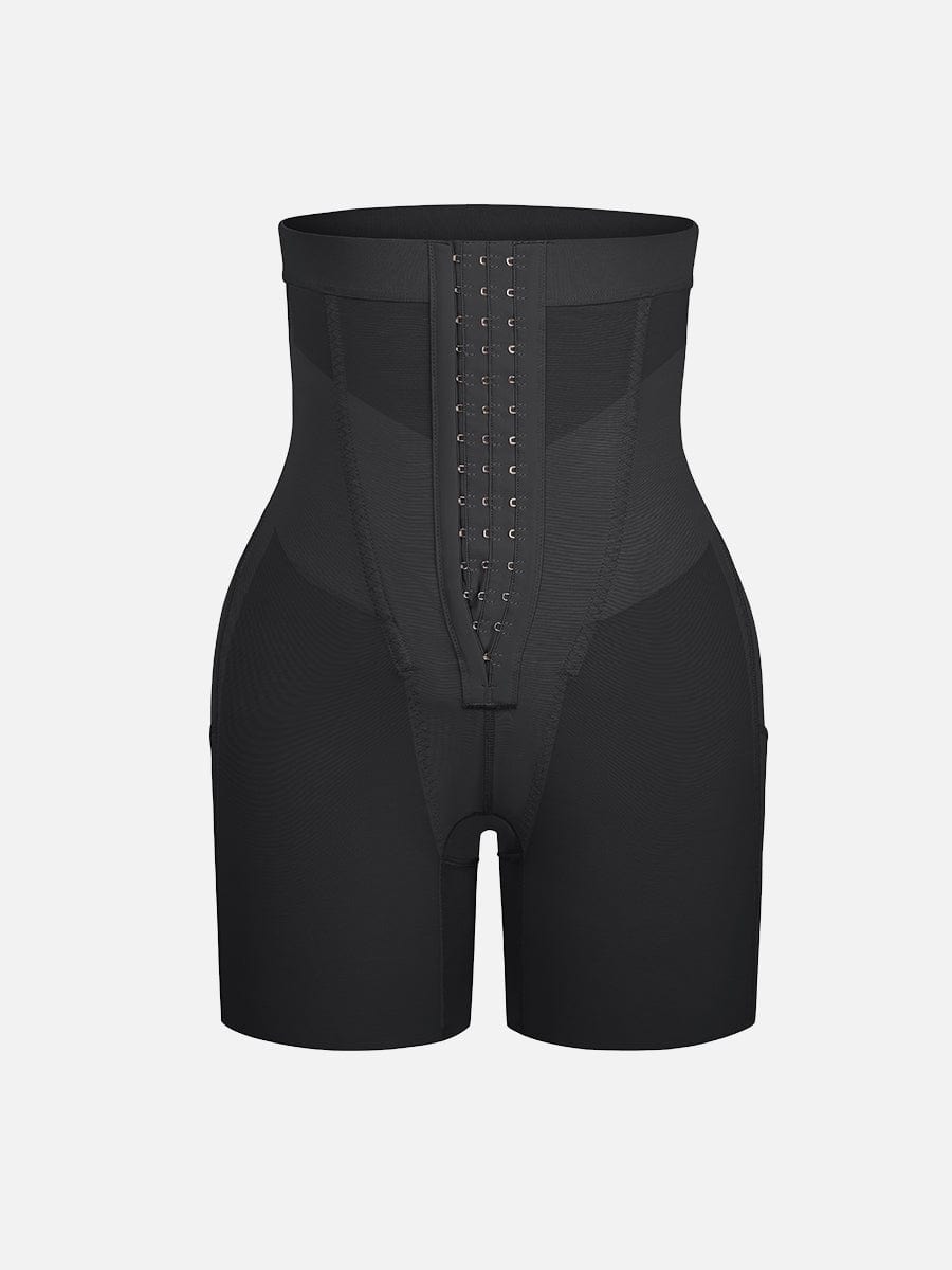 Sculp High Waist Mesh Shaping Shorts - Firm Tummy Control & Butt Lift